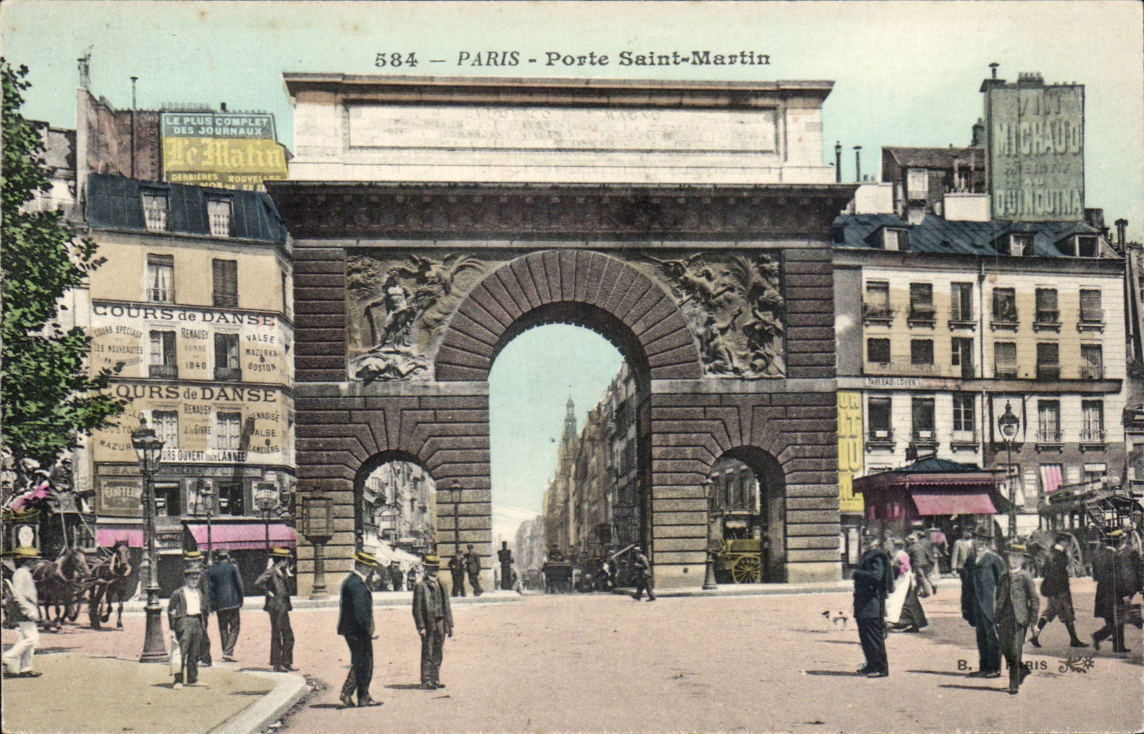 Paris - 10 - Gate Saint Martin - CPA