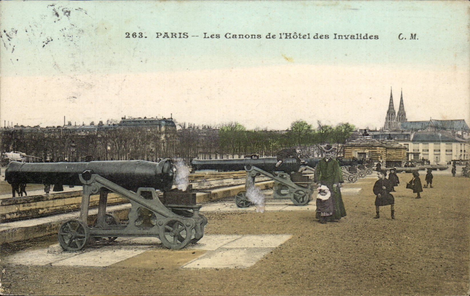 Paris - 7 - Guns of the Hotel of Invalides - CPA