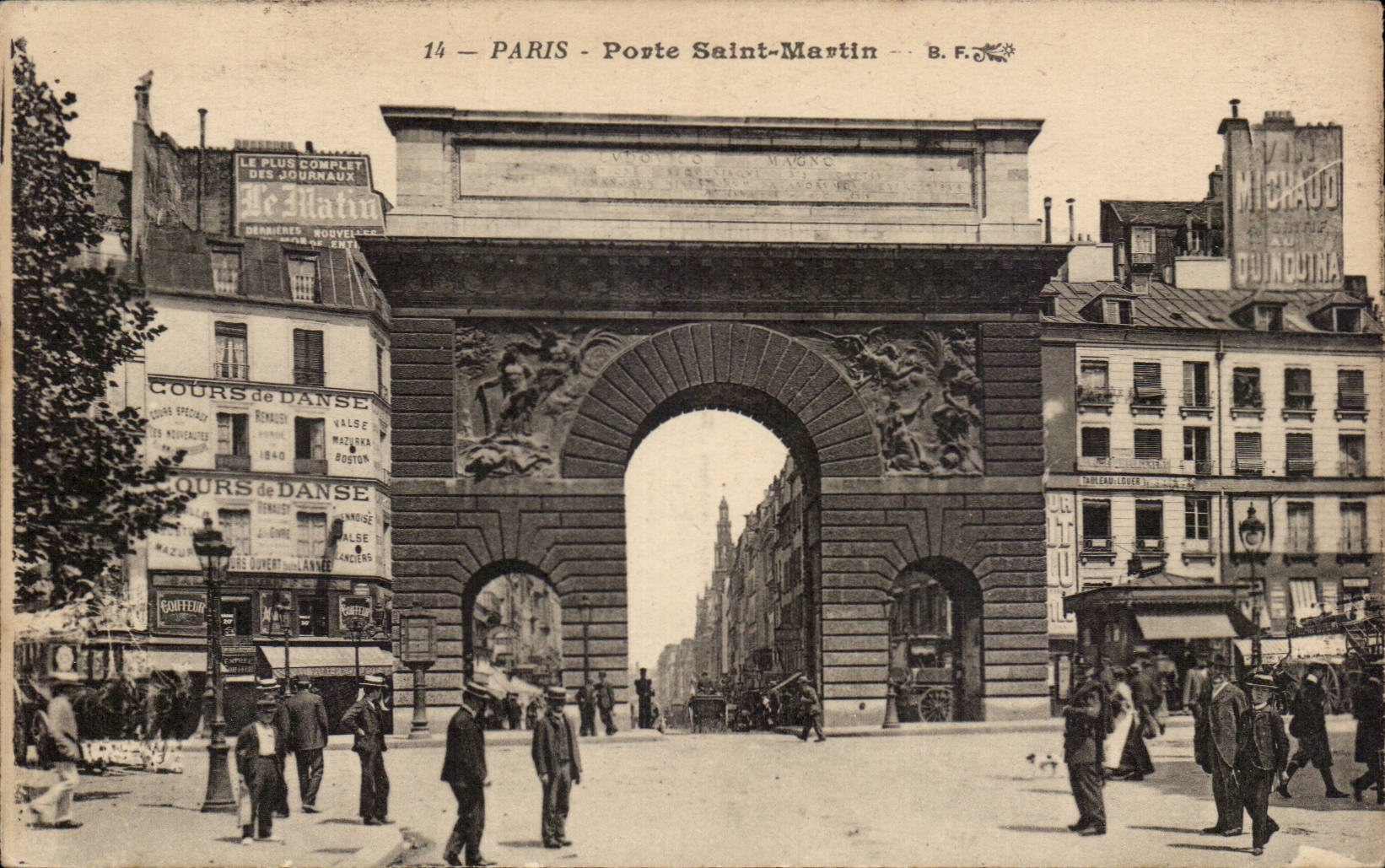 Paris - 10 - Gate Saint Martin CPA