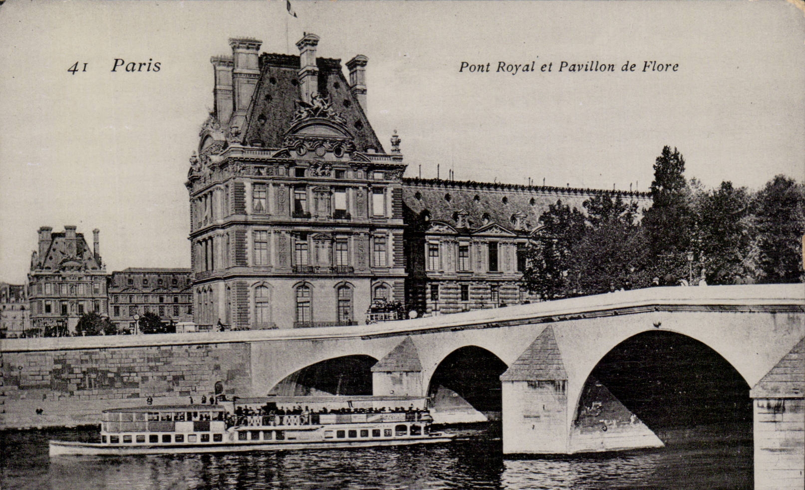 Paris 7 - - the Royal Bridge - Pavillon de Flore - Bridge - CPA