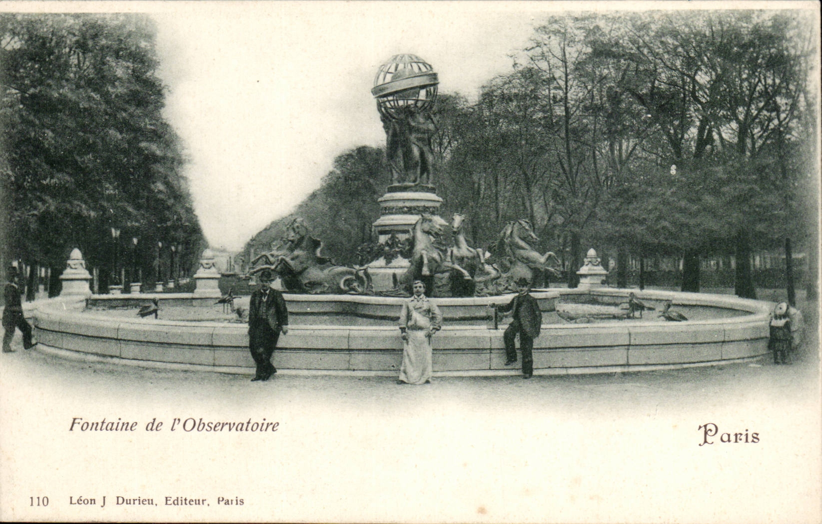 Paris 6 - Fountain of Observatory CPA