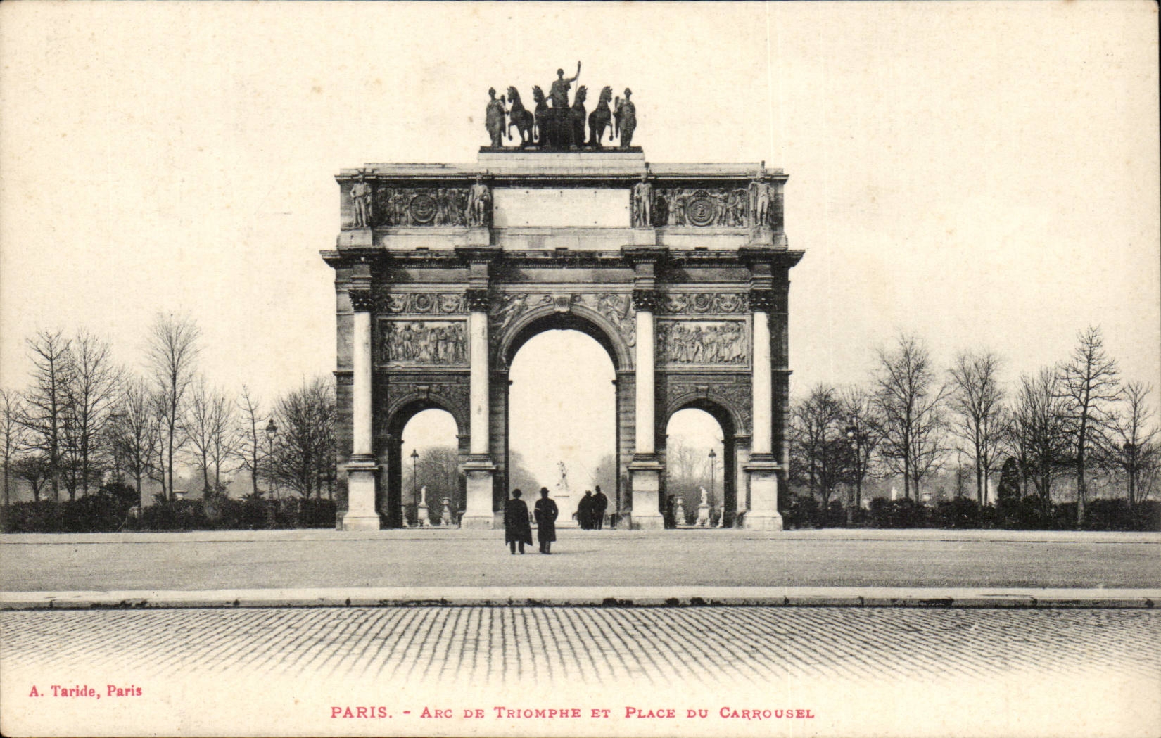 Paris 1 - Arc de Triomphe et Place du Carrousel CPA 