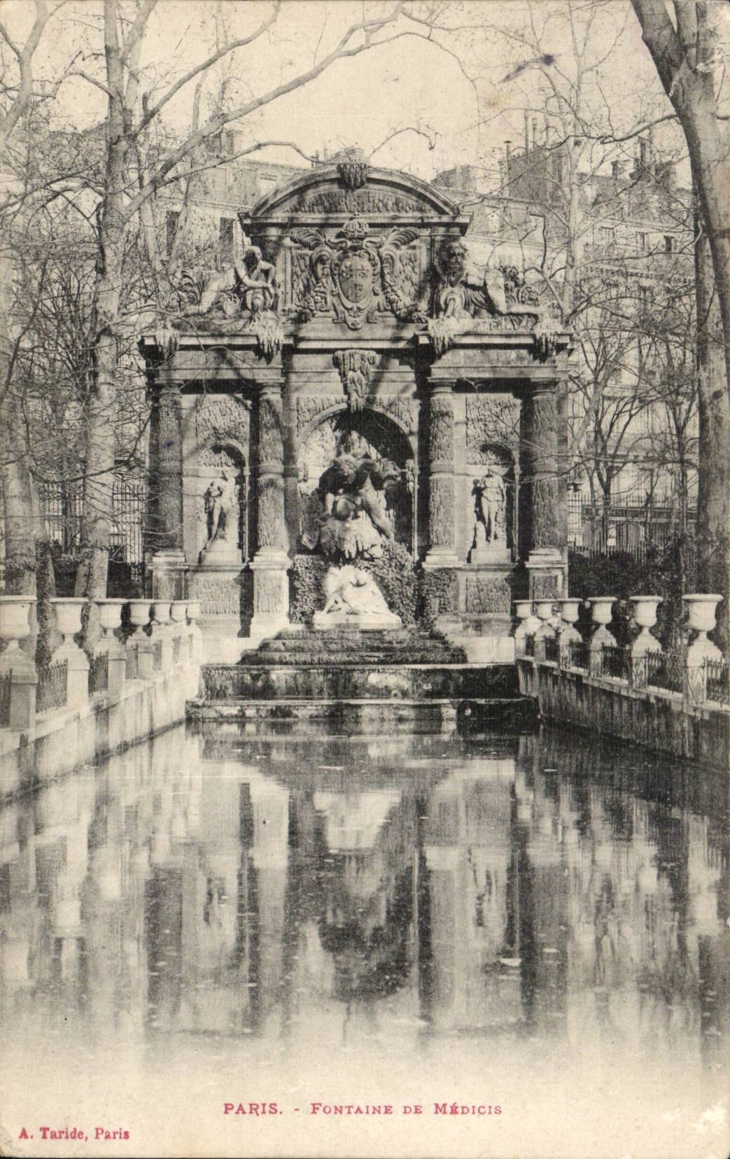 Paris 6 - Fountain of Medicis - CPA