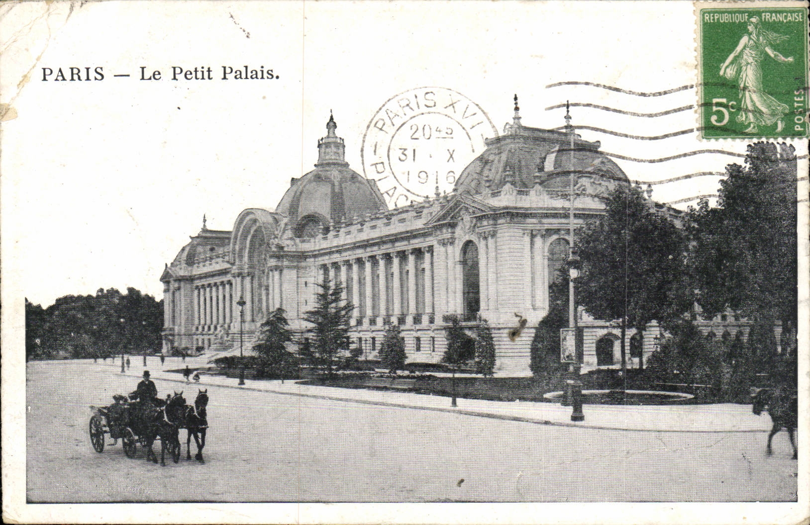 Paris - 8 - the Petit Palais - CPA