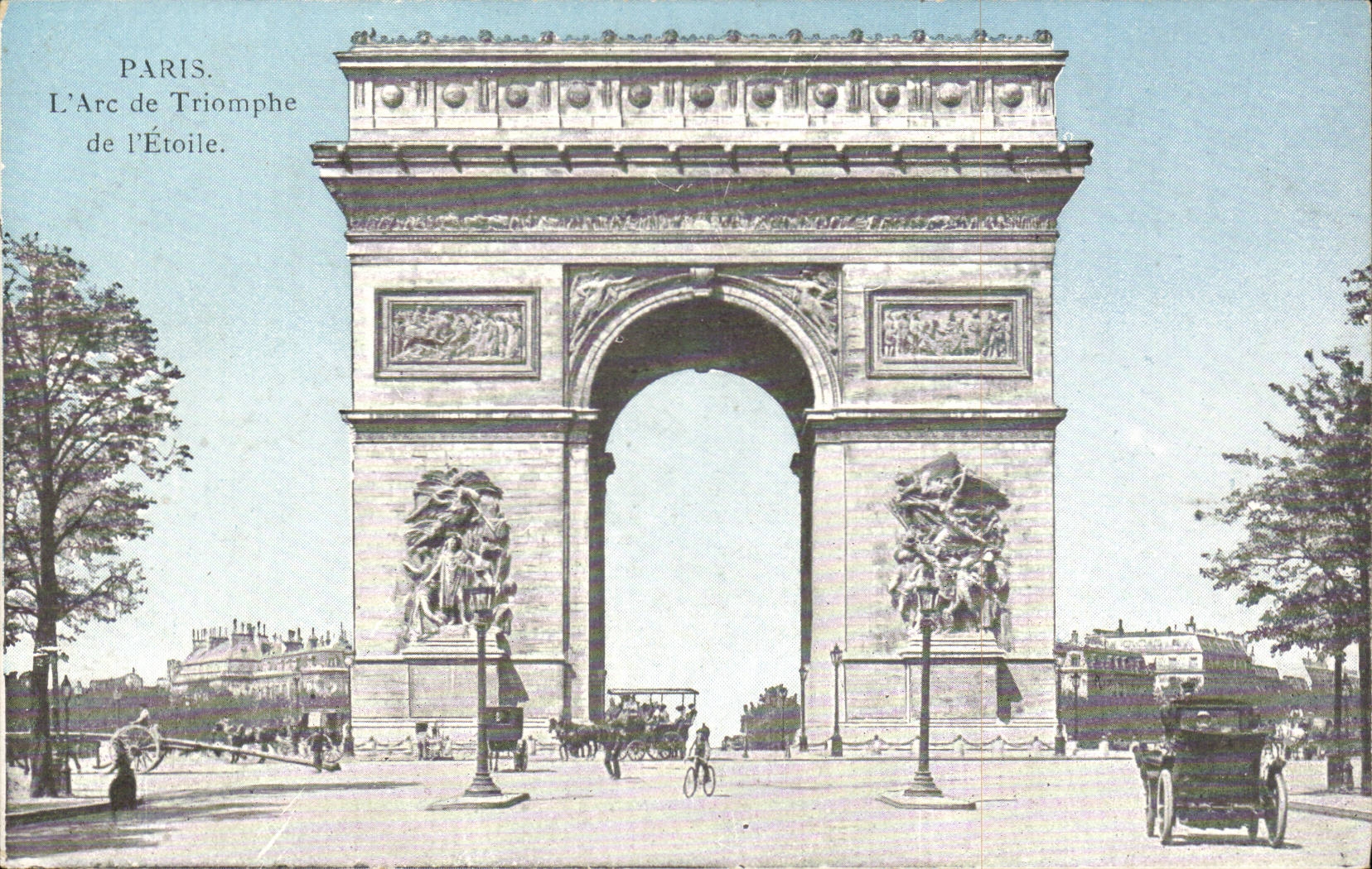 Paris - 8 - Arc de Triomphe and Etoile - CPA