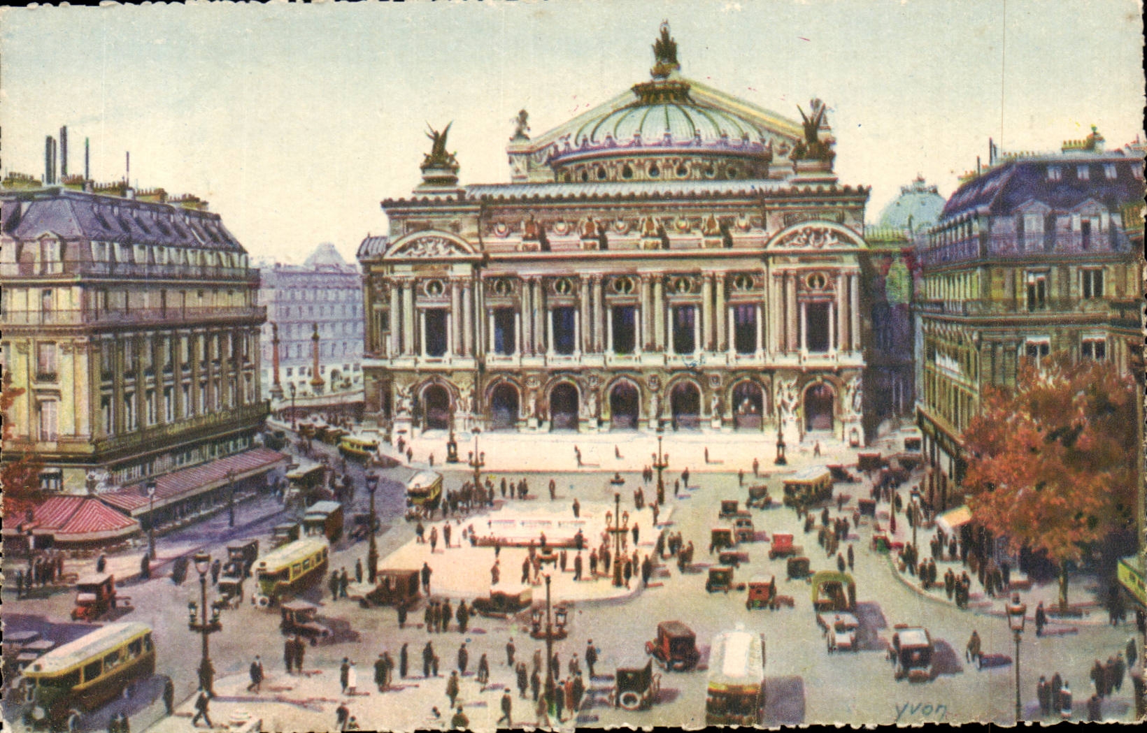 Paris - 8 - Place of the Opera - CPA