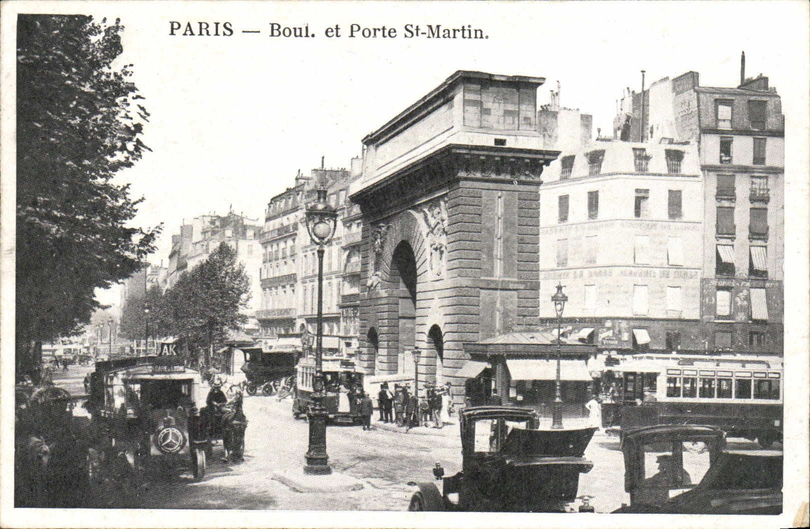 Paris CPA Boulevard and Porte Saint Martin
