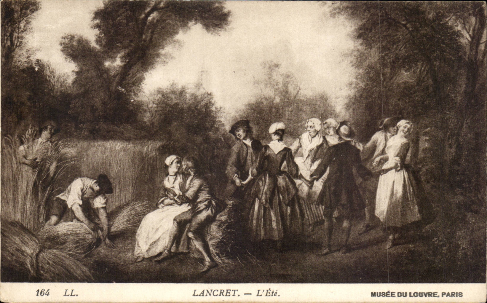 Musee du Louvre Paris cPA Lancret l'ete