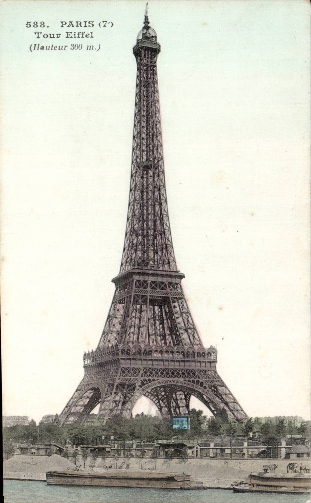 Paris CPA the Eiffel tower