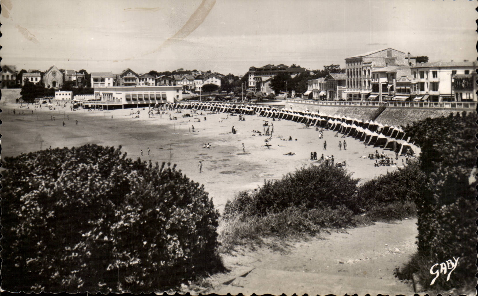 Royan Pontaillac CPA der Strand