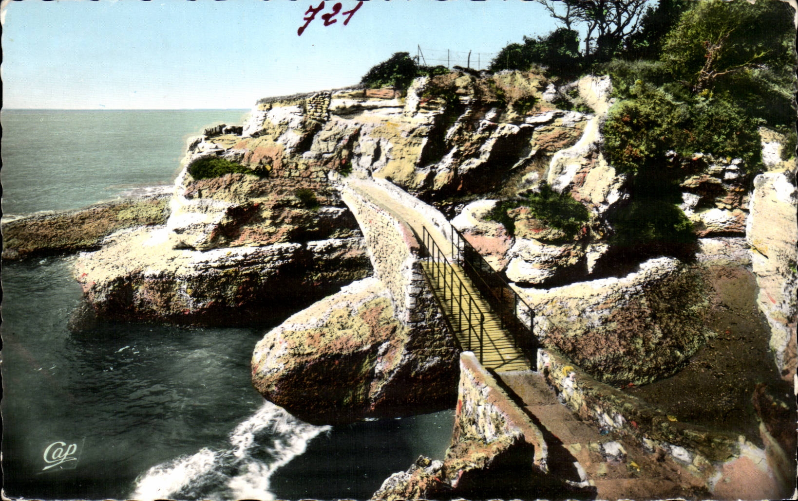 Saint Palate on sea CPA the bridge of the smugglers