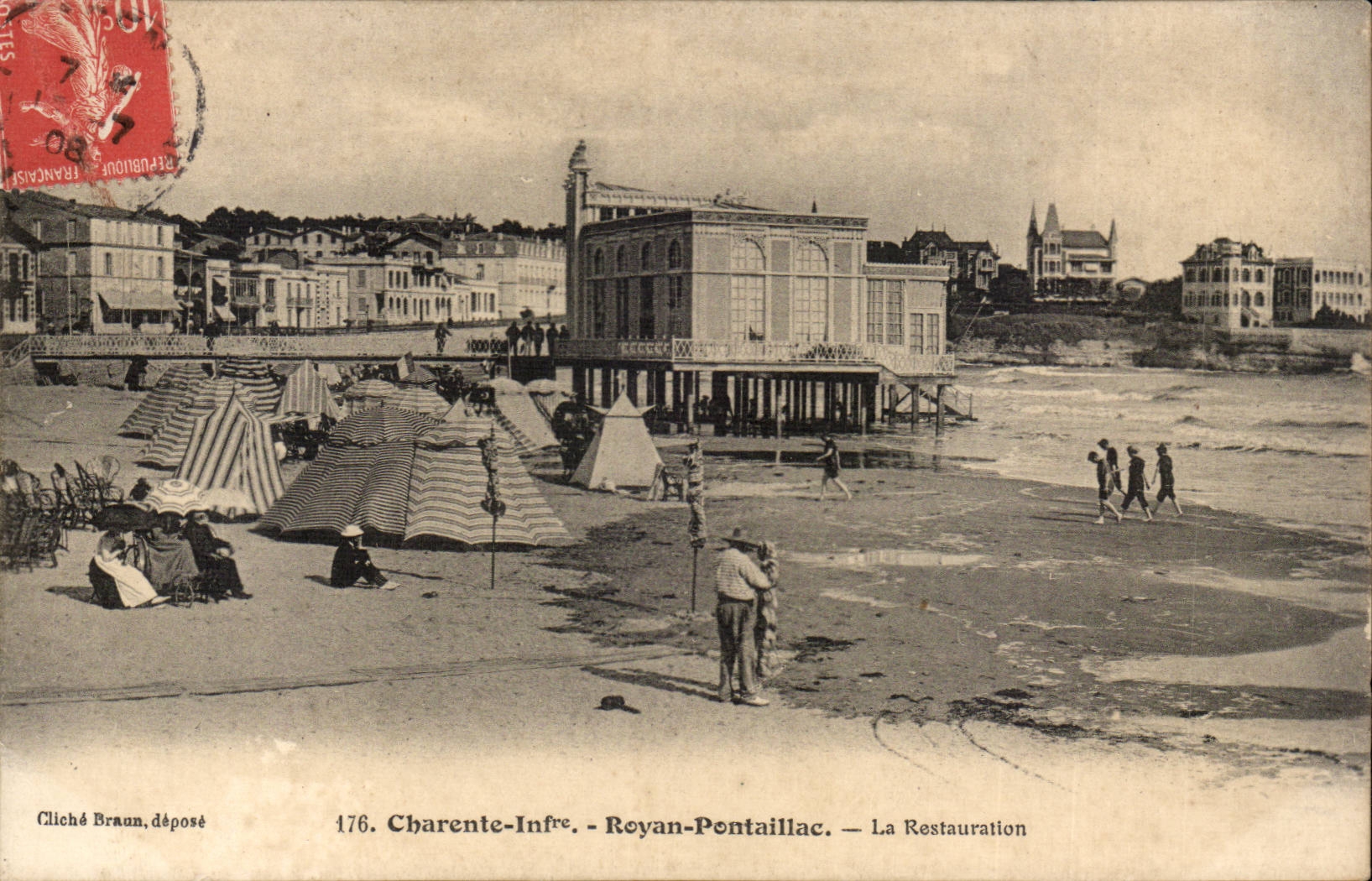 Royan Pontaillac CPA Wiederherstellung