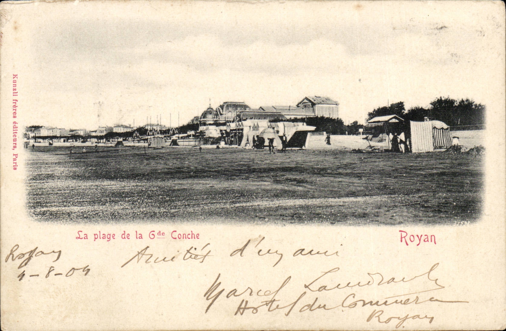 Royan CPA der Strand des grossen Gesimses