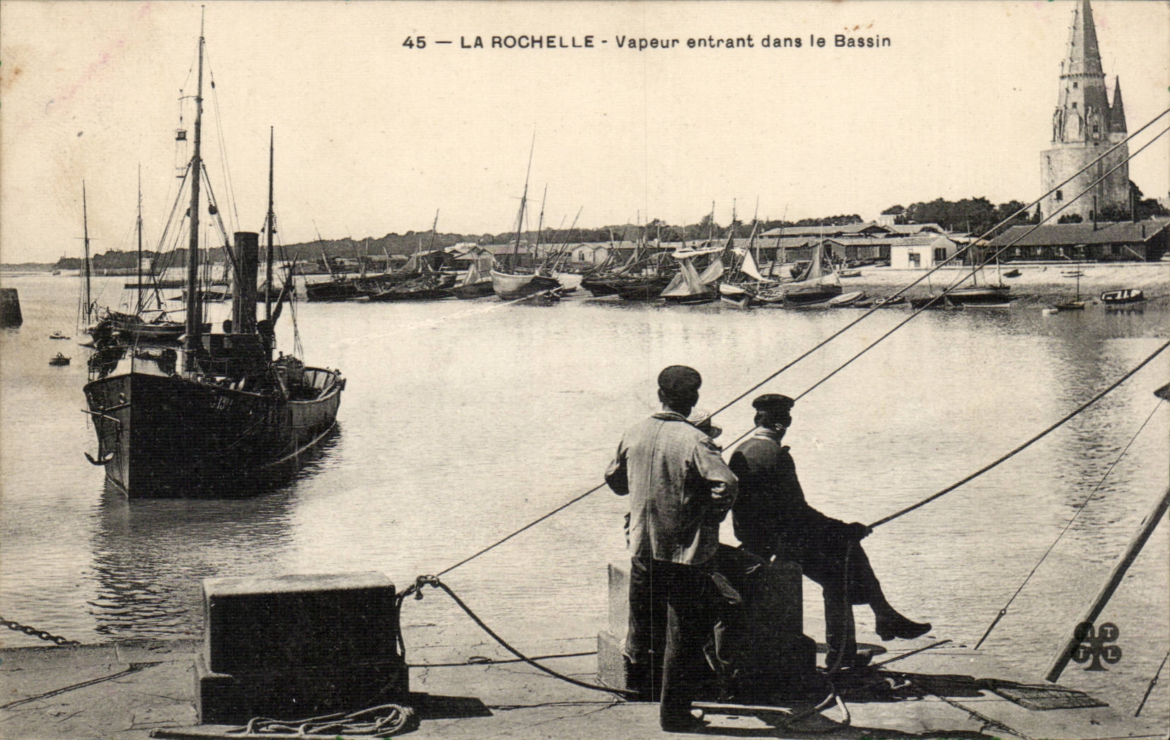Dampf La Rochelle-CPA der kommt das Bassin (Boot)