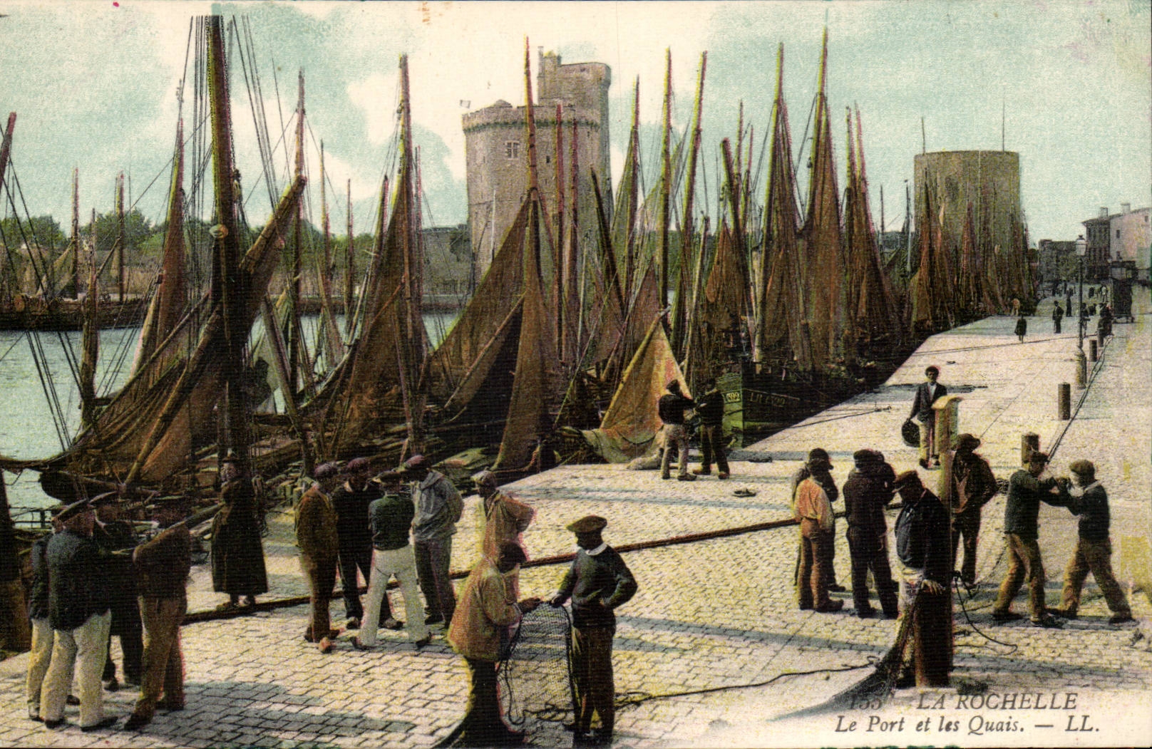 La Rochelle CPA der Hafen und die Kais (Boote)