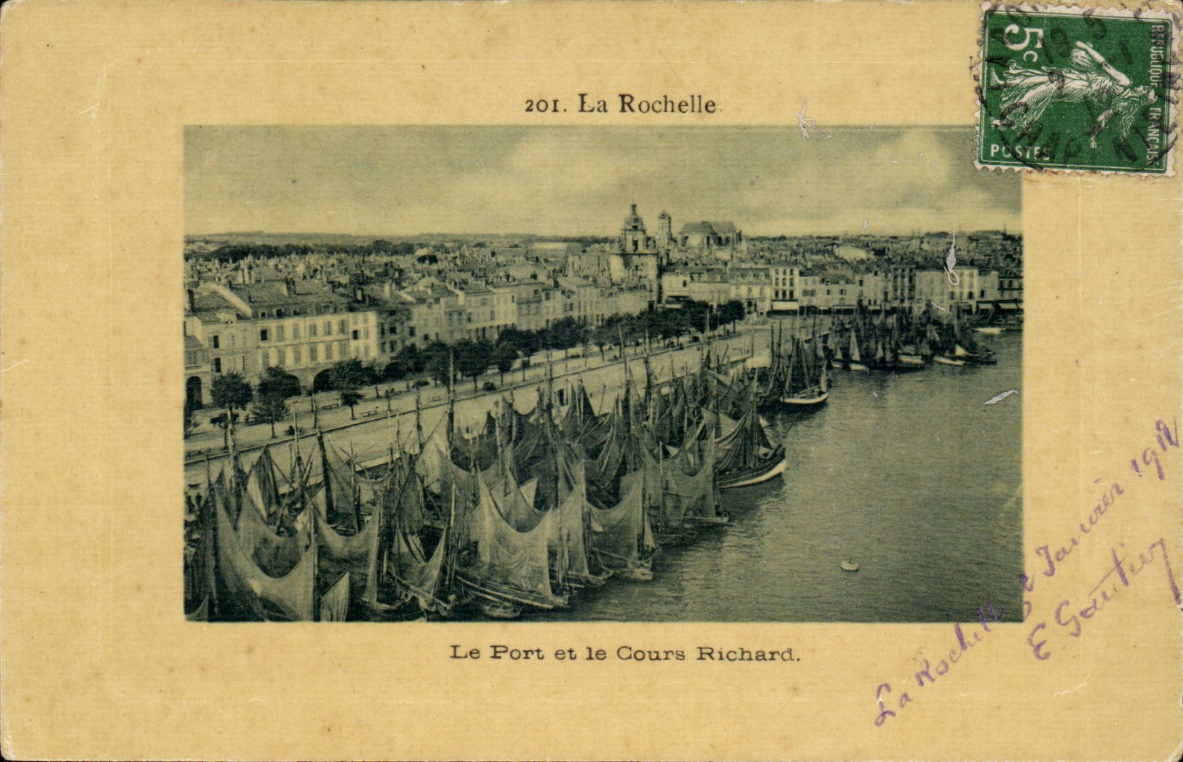 La Rochelle CPA der Hafen und der Richard kursieren