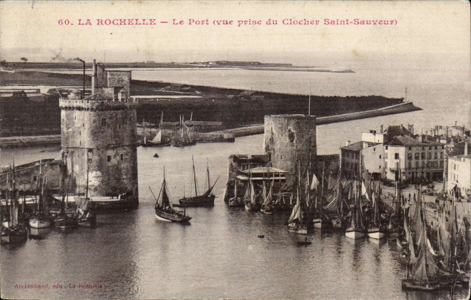 La Rochelle CPA die Port (Saint gesehen vom Glockeaufsatz Retter)