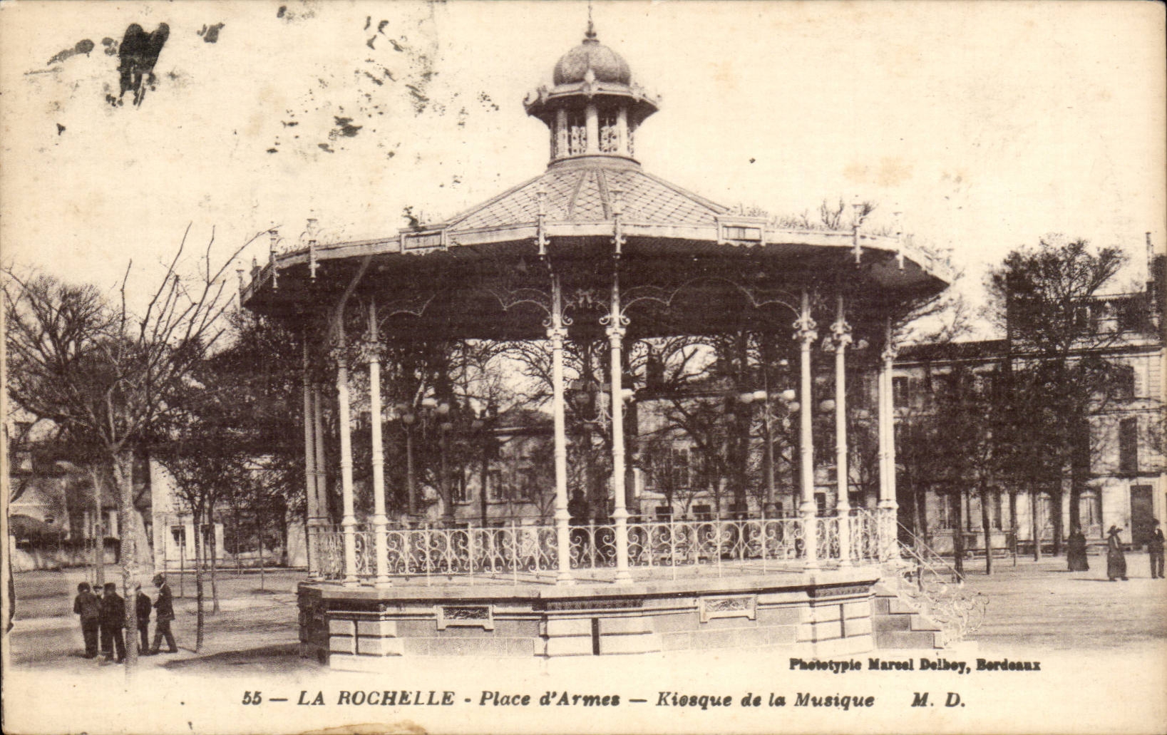 Orte La Rochelle-CPA der Kiosque Waffen der Musik