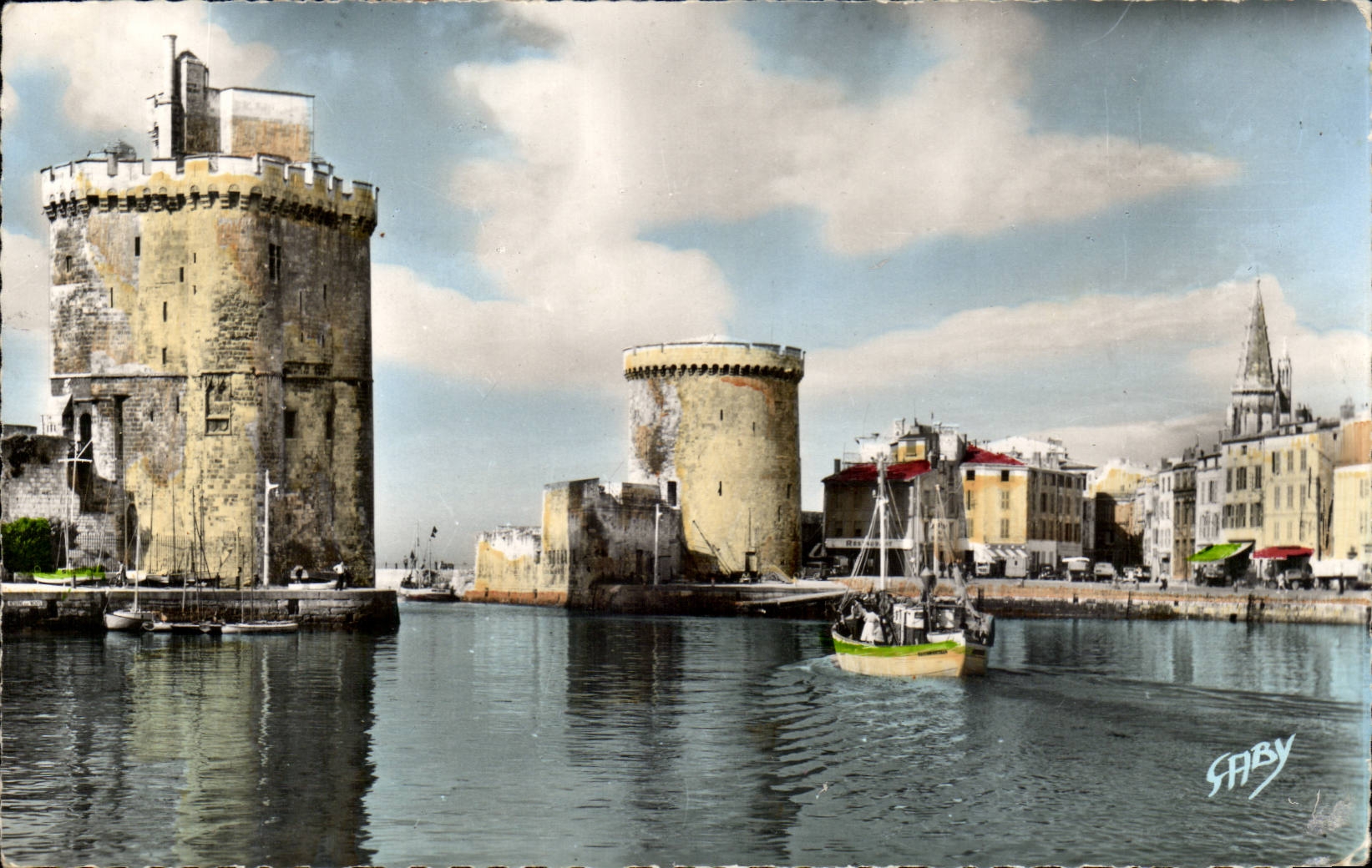 La Rochelle CPA Tours des Hereinkommens des Hafens