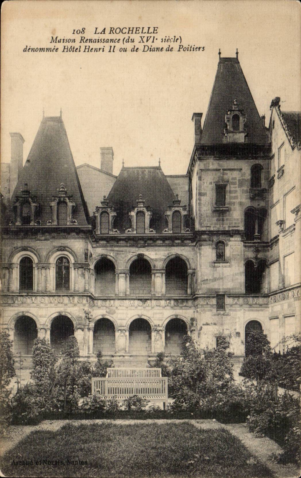 Haus-Renaissance La Rochelle-CPA rief Henri II oder von Diane von Poitiers an