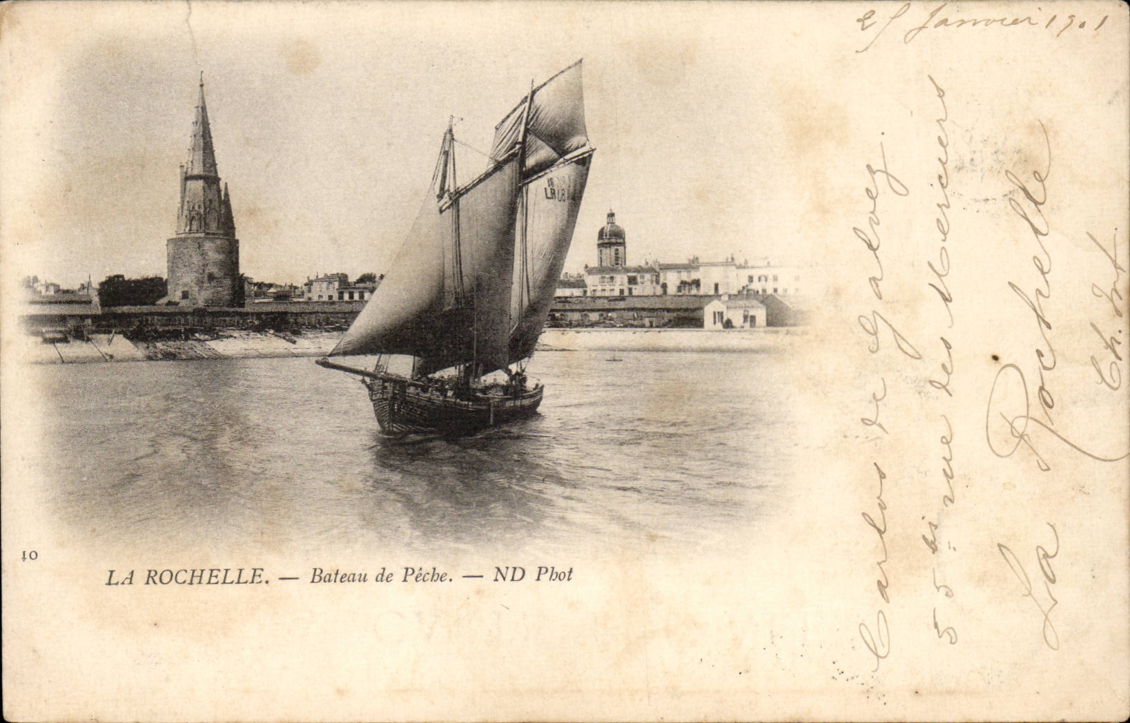 Boot La Rochelle-CPA der Sunde