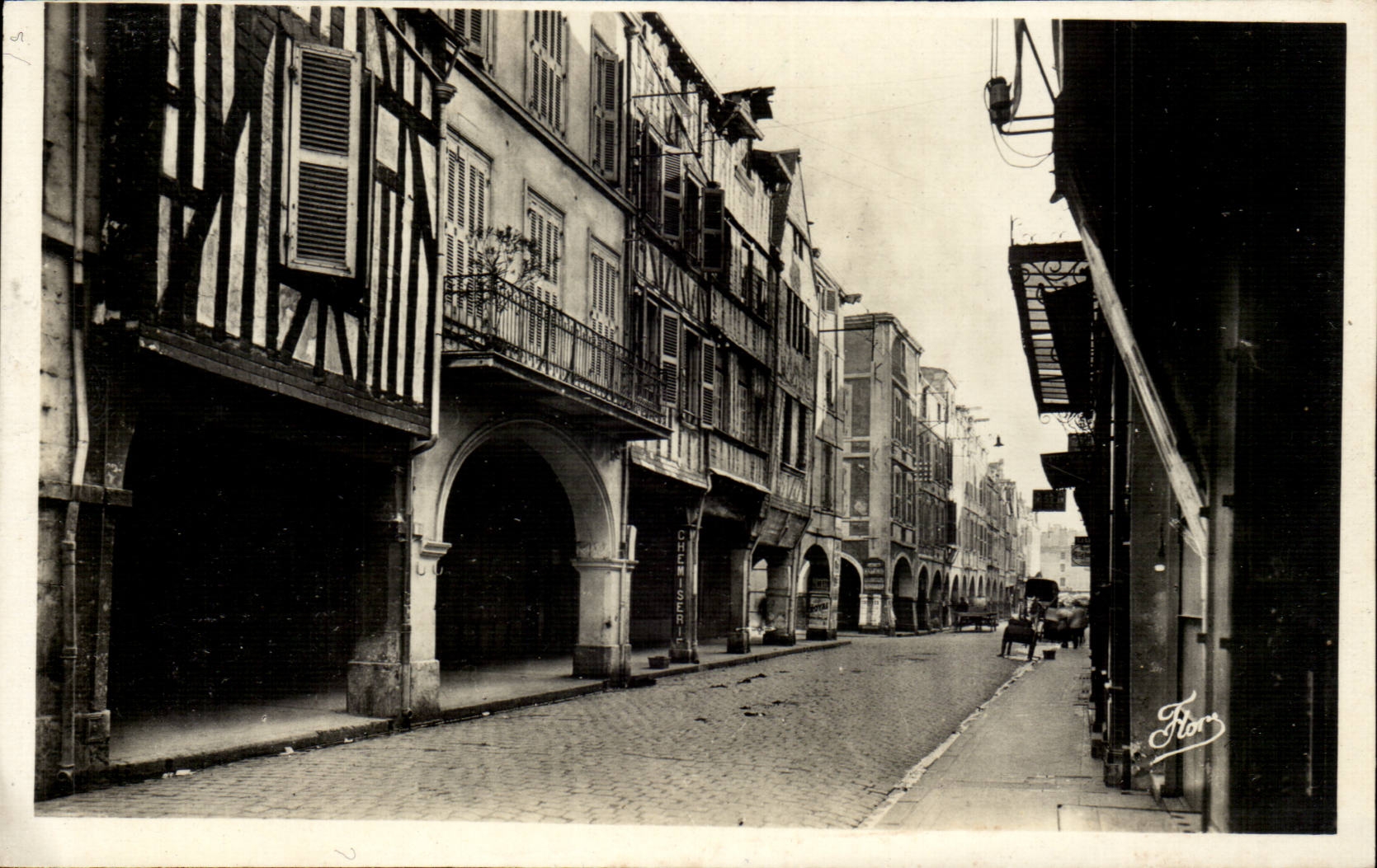 Strasse La Rochelle-CPA der Textilkaufmanner