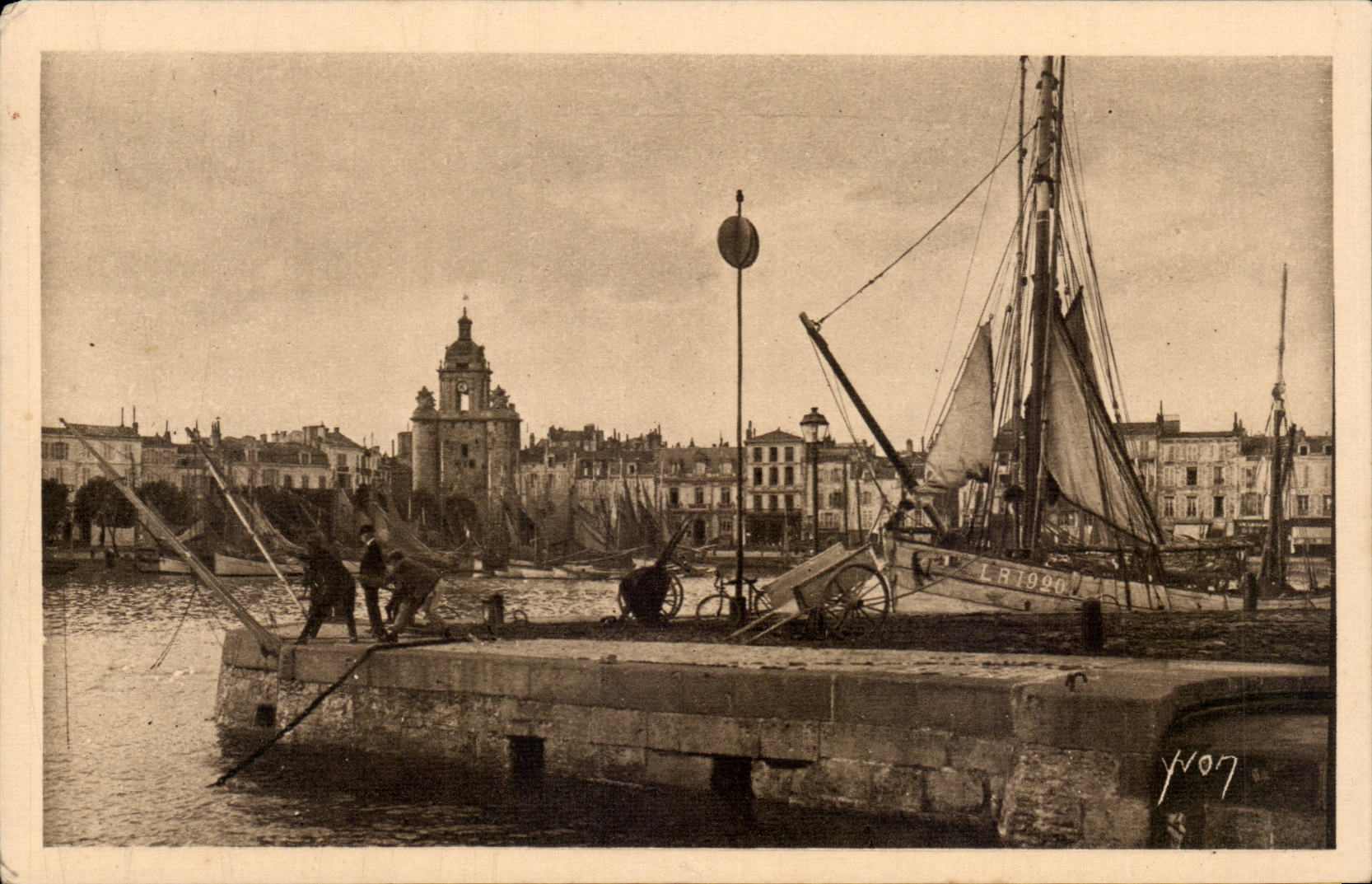 La Rochelle CPA ein Anblick der Kais + der Werbung das beruhmteste Chicoreys mit dem Koka Shepherdess (Kaffee)