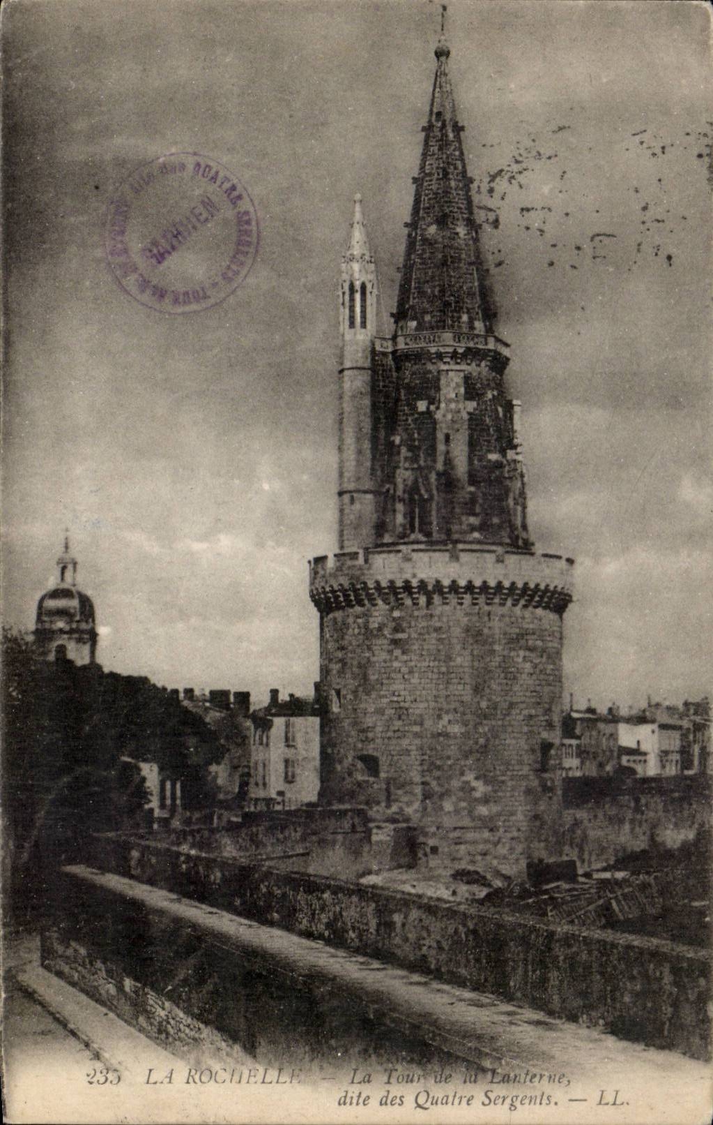 La Rochelle CPA der Aufsatz der Laterne bekannt ab den vier Sergeanten