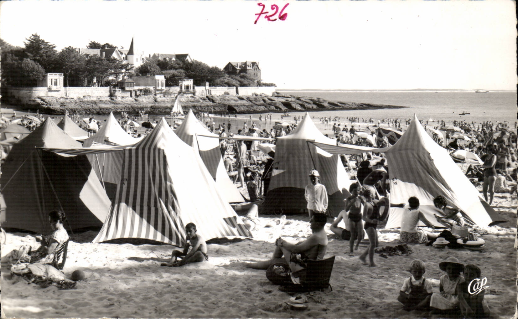 Saint Palate on sea CPA the beach