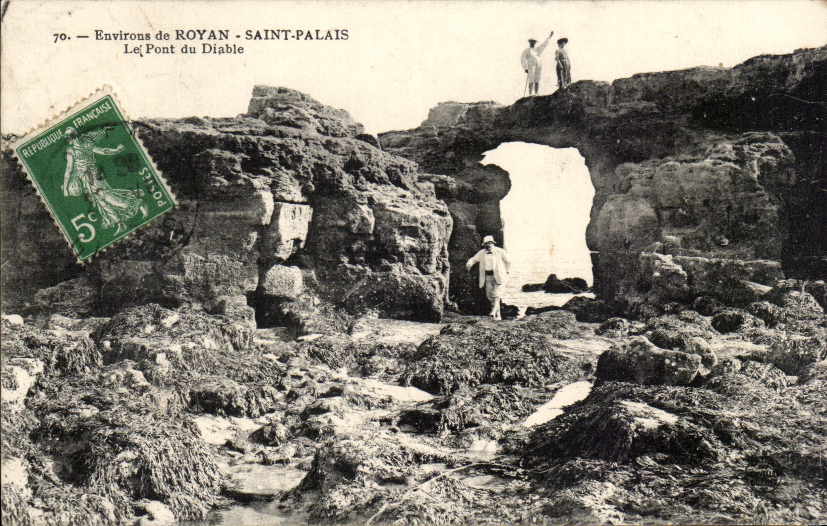 Pontaillac Royan CPA Saint Gaumen die Brucke des Teufels