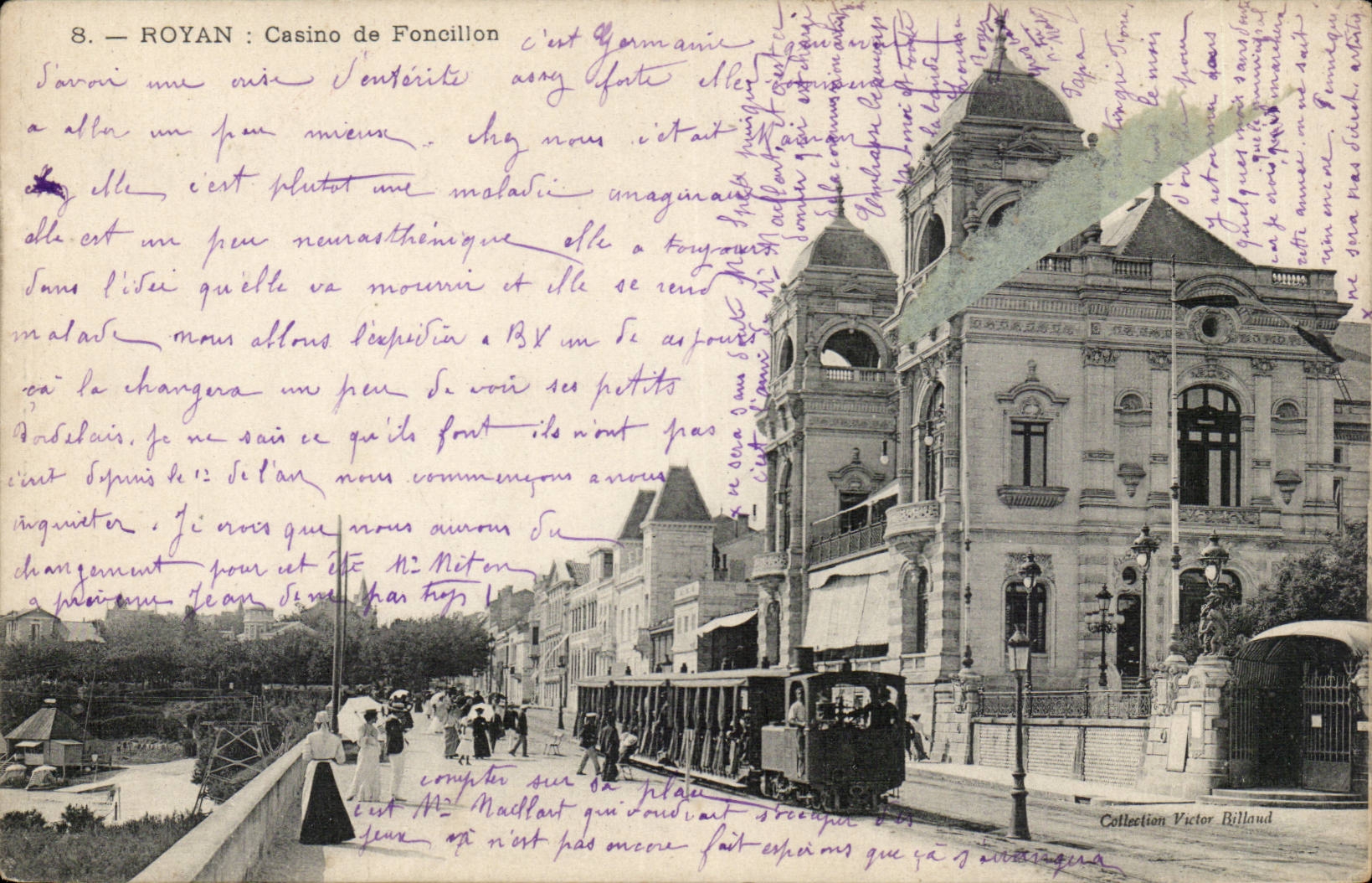 Royan CPA Kasino von Foncillon (Zugforderwagen)