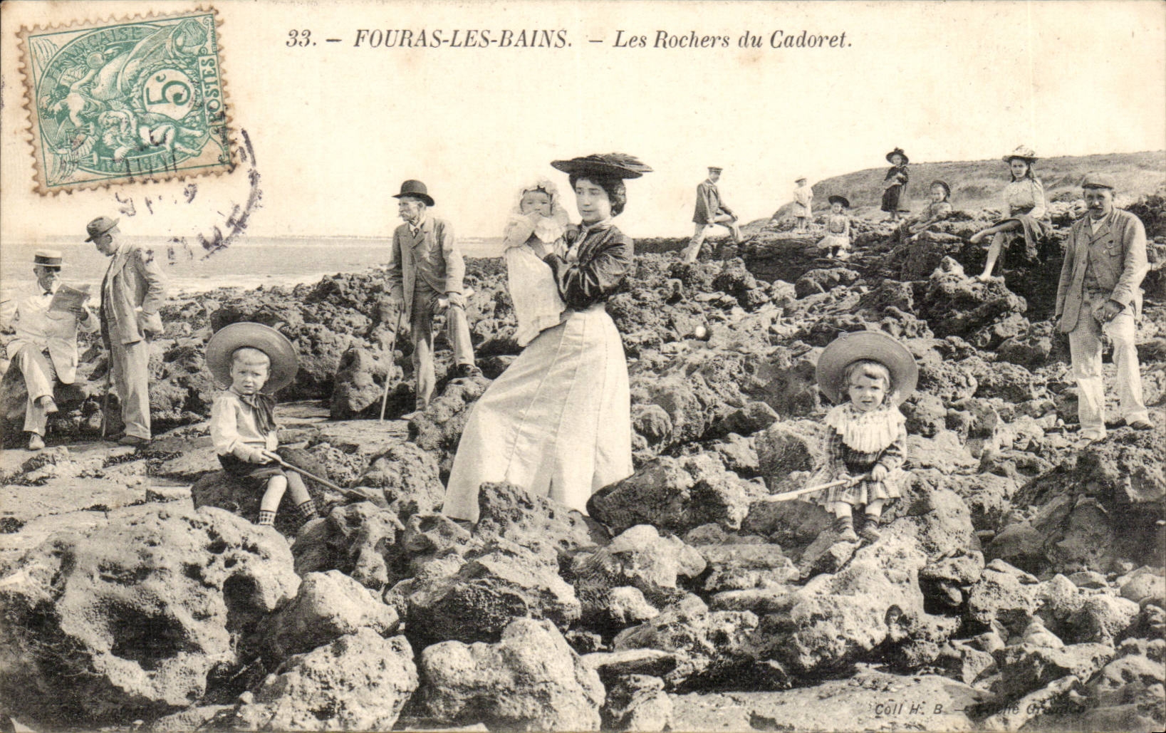 Fouras les Bains CPA rocks of Cadoret