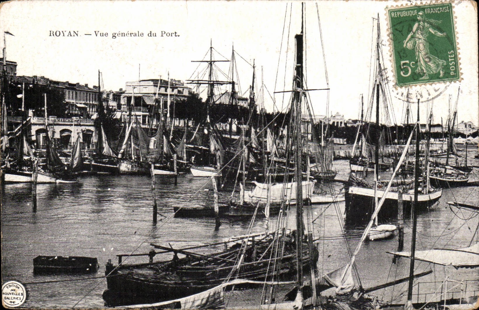 Royan CPA Ansicht vom Port (Boote)