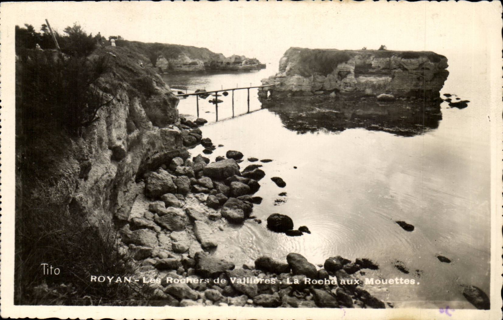 Royan CPA Felsen von Vallieres der Felsen zu den Moven