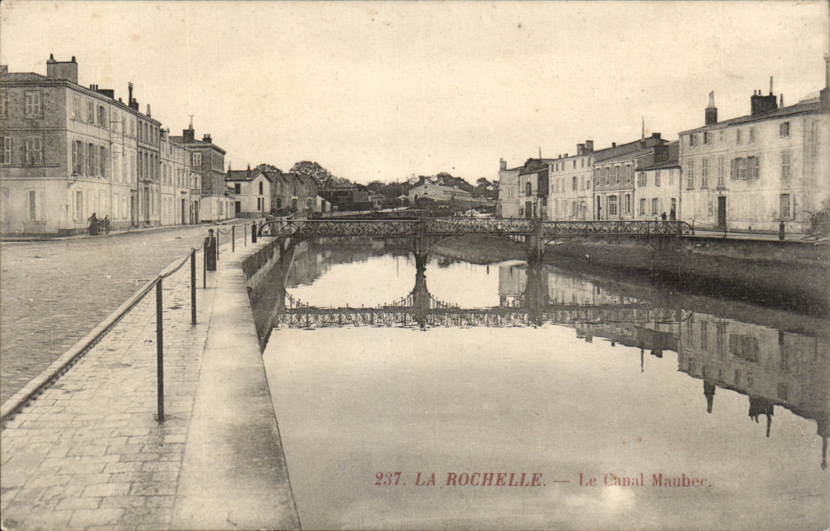 La Rochelle cPA der Maubec Kanal