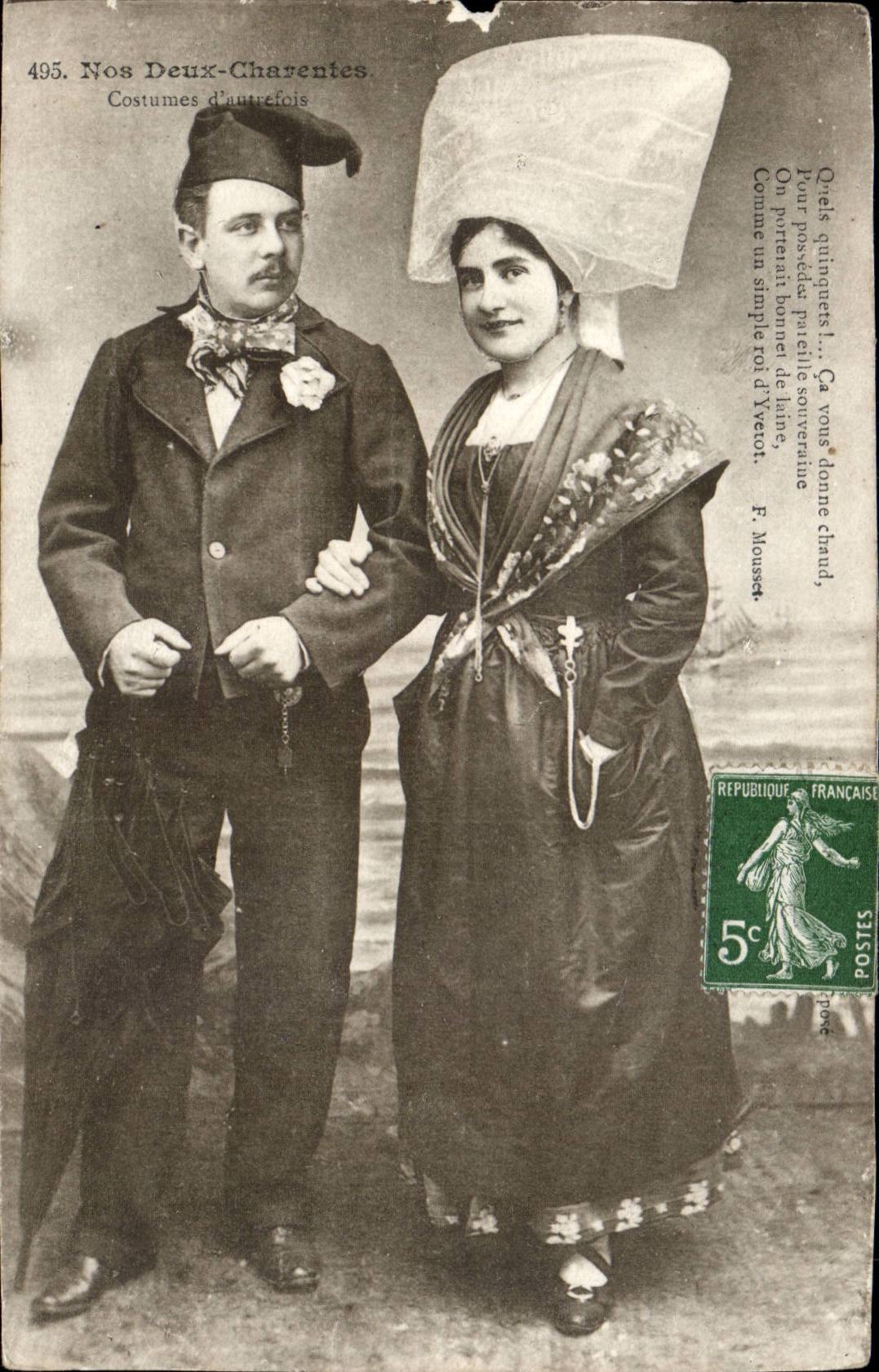 Our Two Charentes - Costumes of Formerly - Fantasy - Woman - CPA