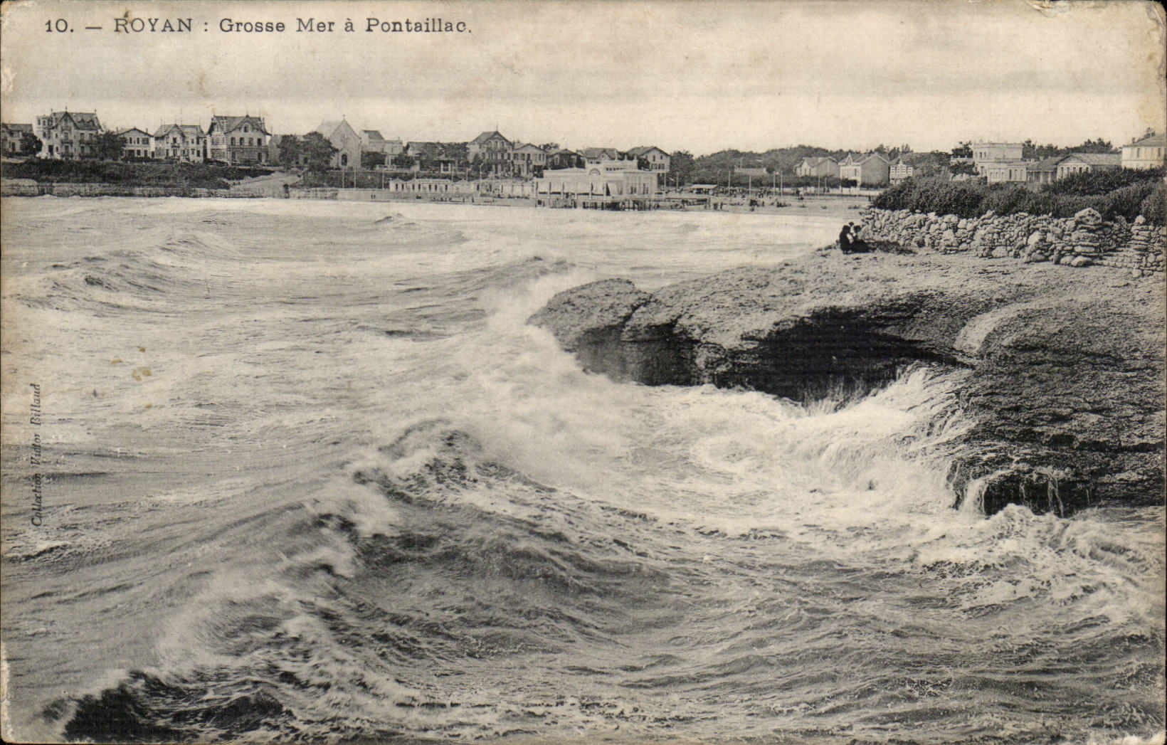 Royan - schweres Meer hat Pontaillao - CPA