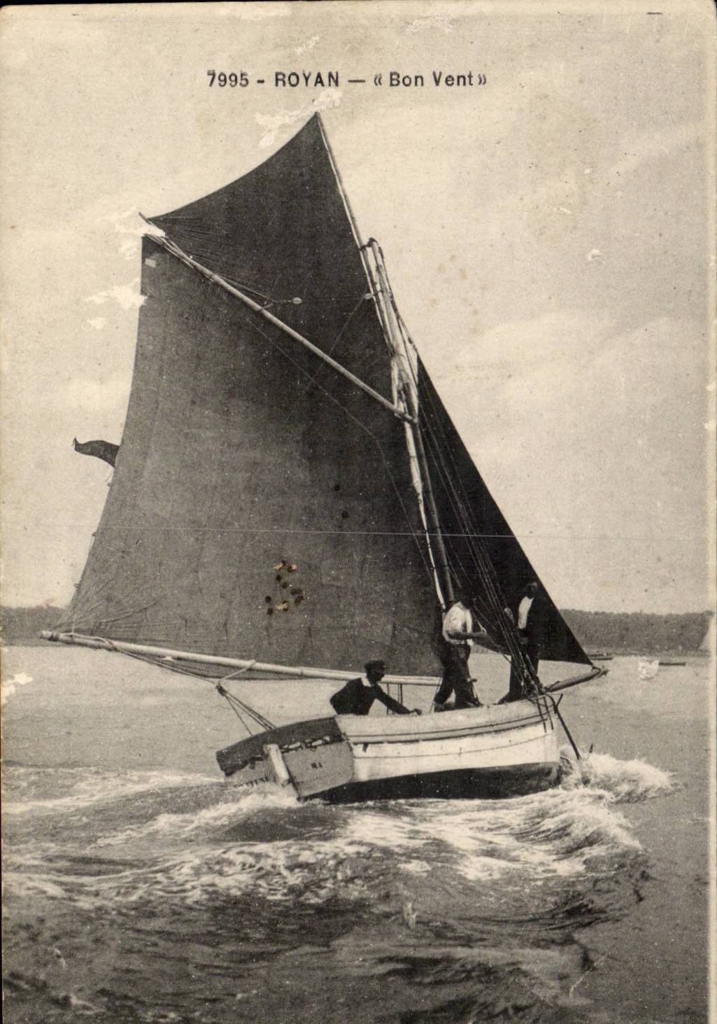 Royan - guter Wind - Segelnschiff - CPA