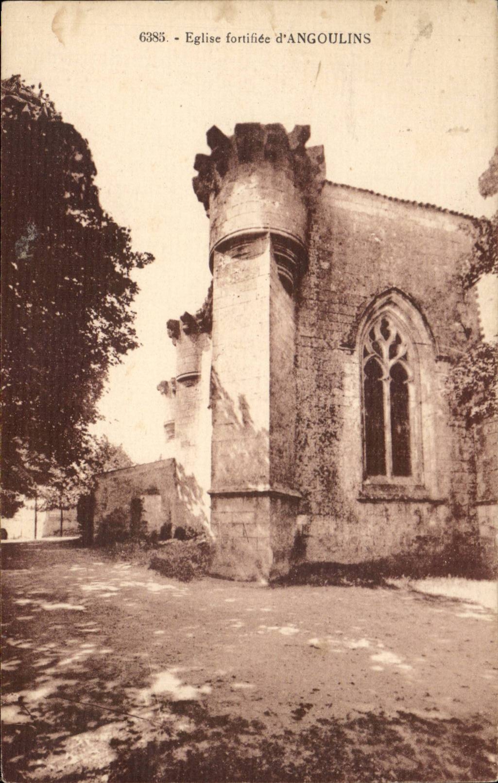 Church Fortifiee d' Angloulins - CPA