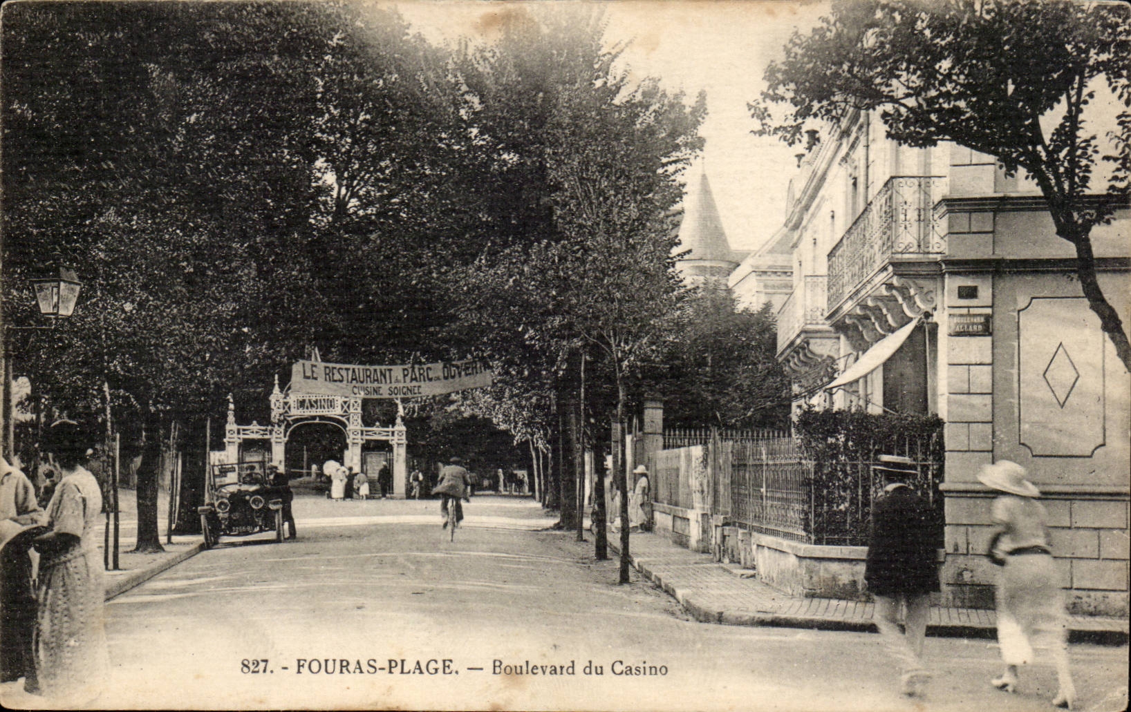 Fouras Beach - Boulevard of Casino - CPA