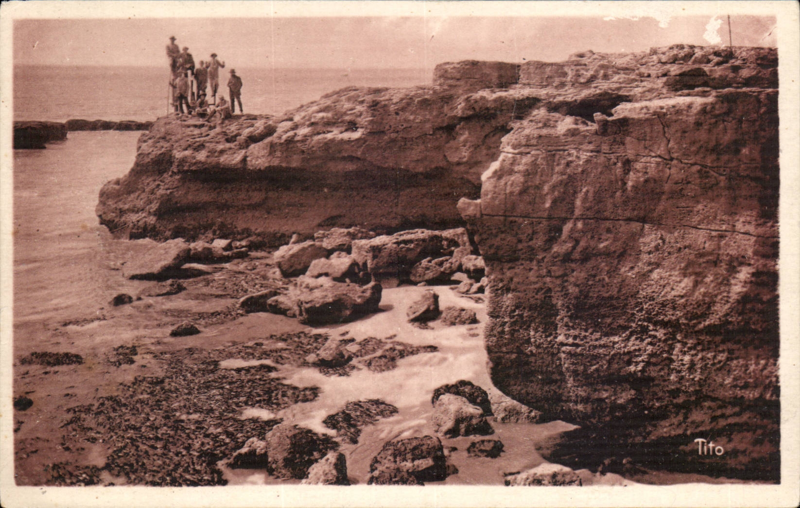 The Office Saint Palate CPA large rocks of Plerrieres