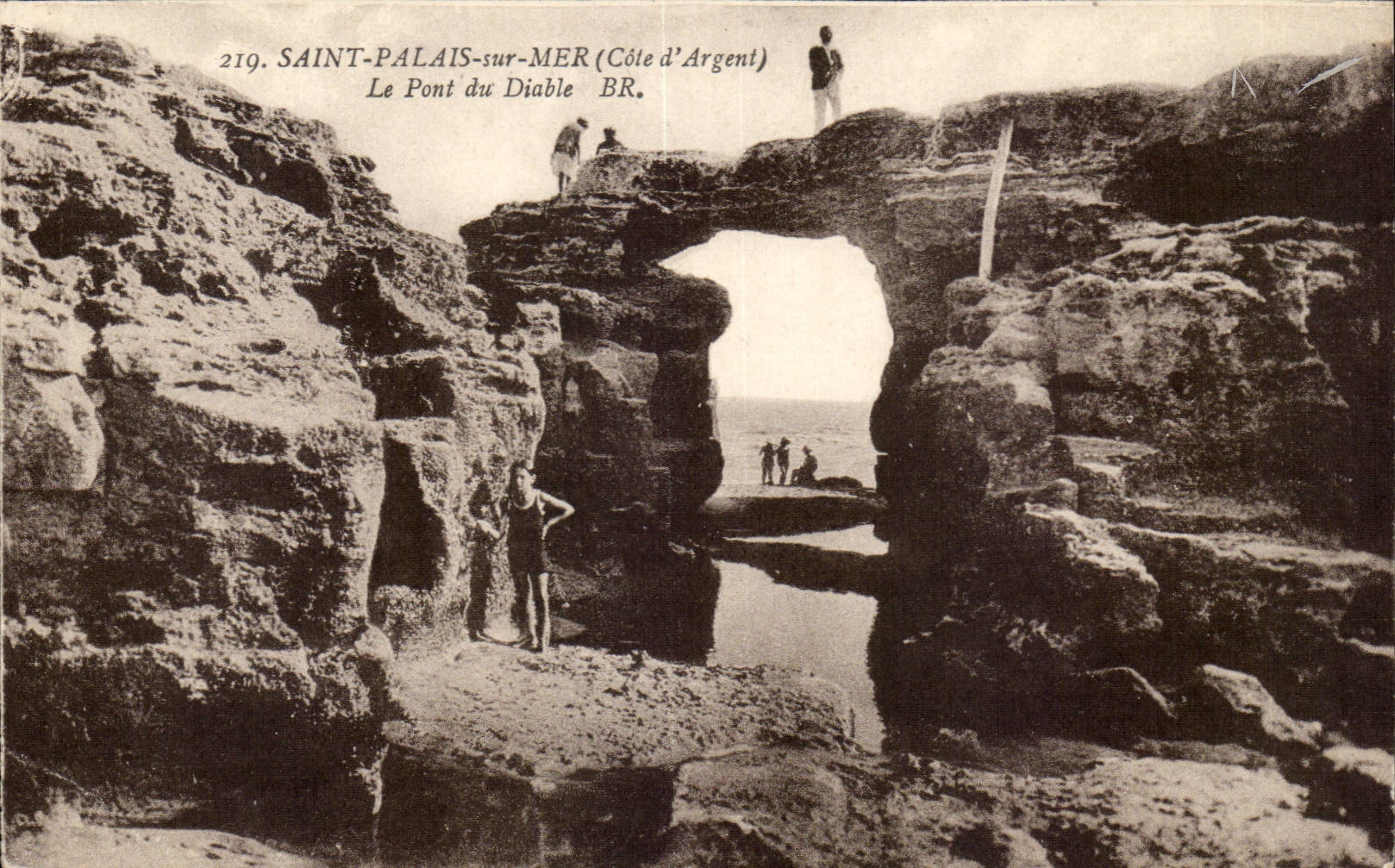 Saint Palate on sea CPA the bridge of the devil