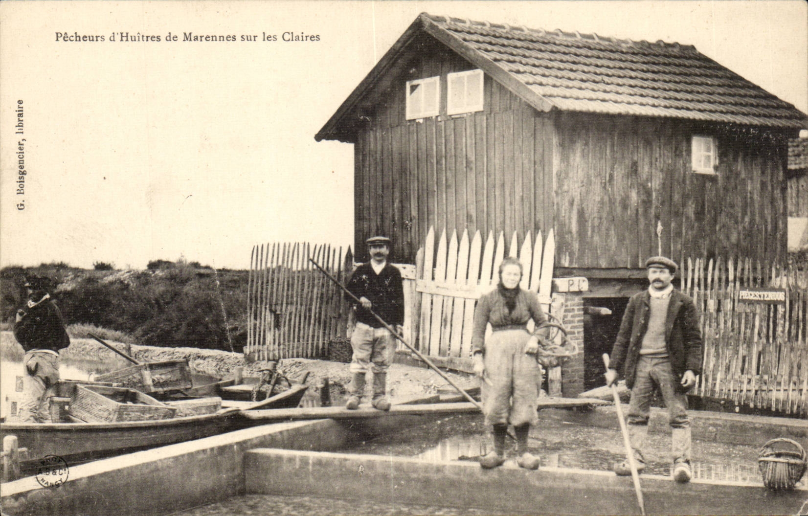 Sinning oyster CPA of Marenne oyster on the Clear ones (trades TOP Oleron)