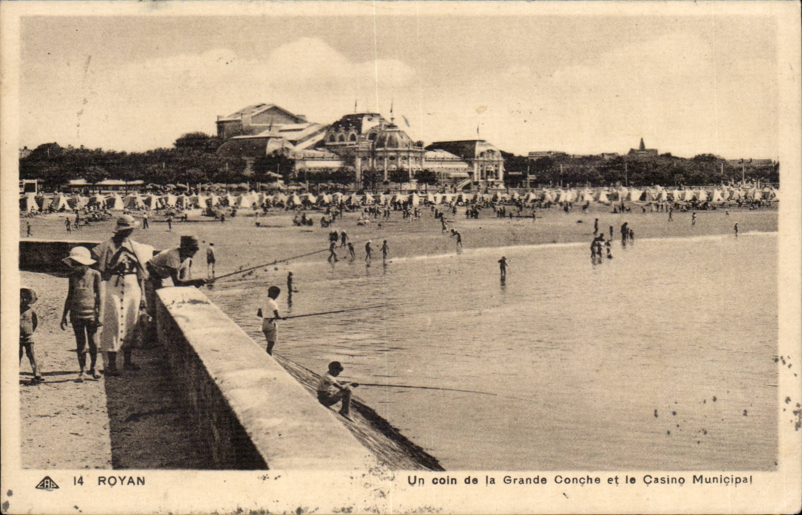 Royan CPA eine Ecke von grossem das Tritonshorn und das stadtische Kasino