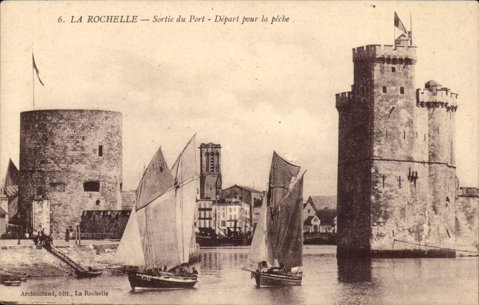 La Rochelle cPA verliess die Portabfahrt fur die Sunde