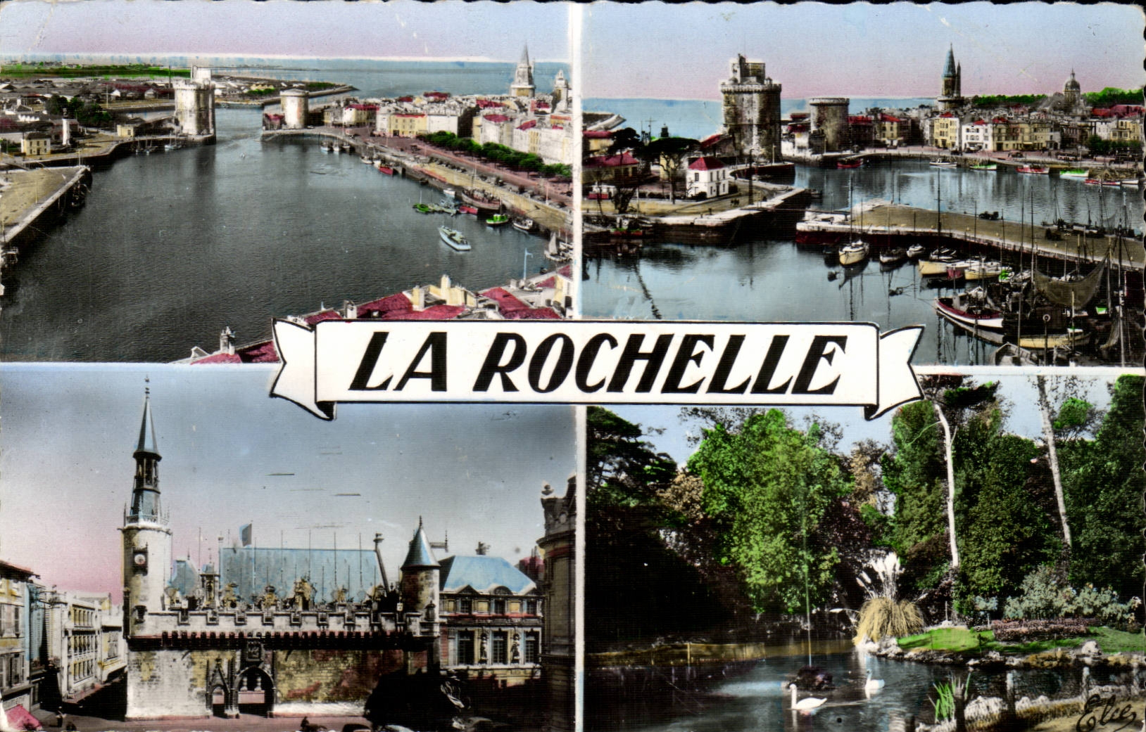 Rochelle-MODERNE KARTE Ansicht das Portrathaus der Fluss in den Parks