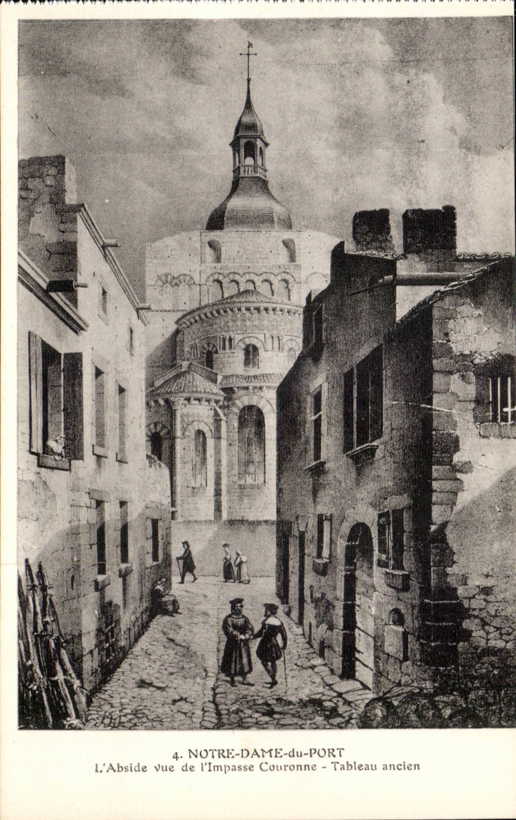 Notre Dame of Port CPA the apse seen of the dead end crowns old Tableau