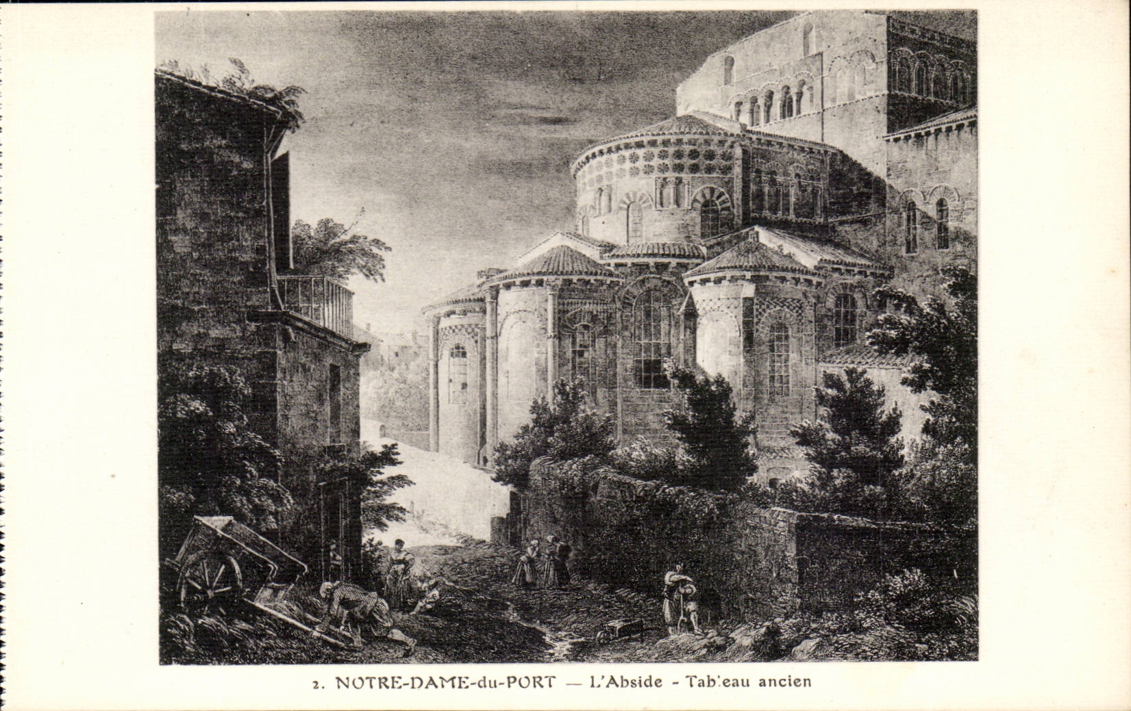 Notre Dame of Port CPA the apse old Table