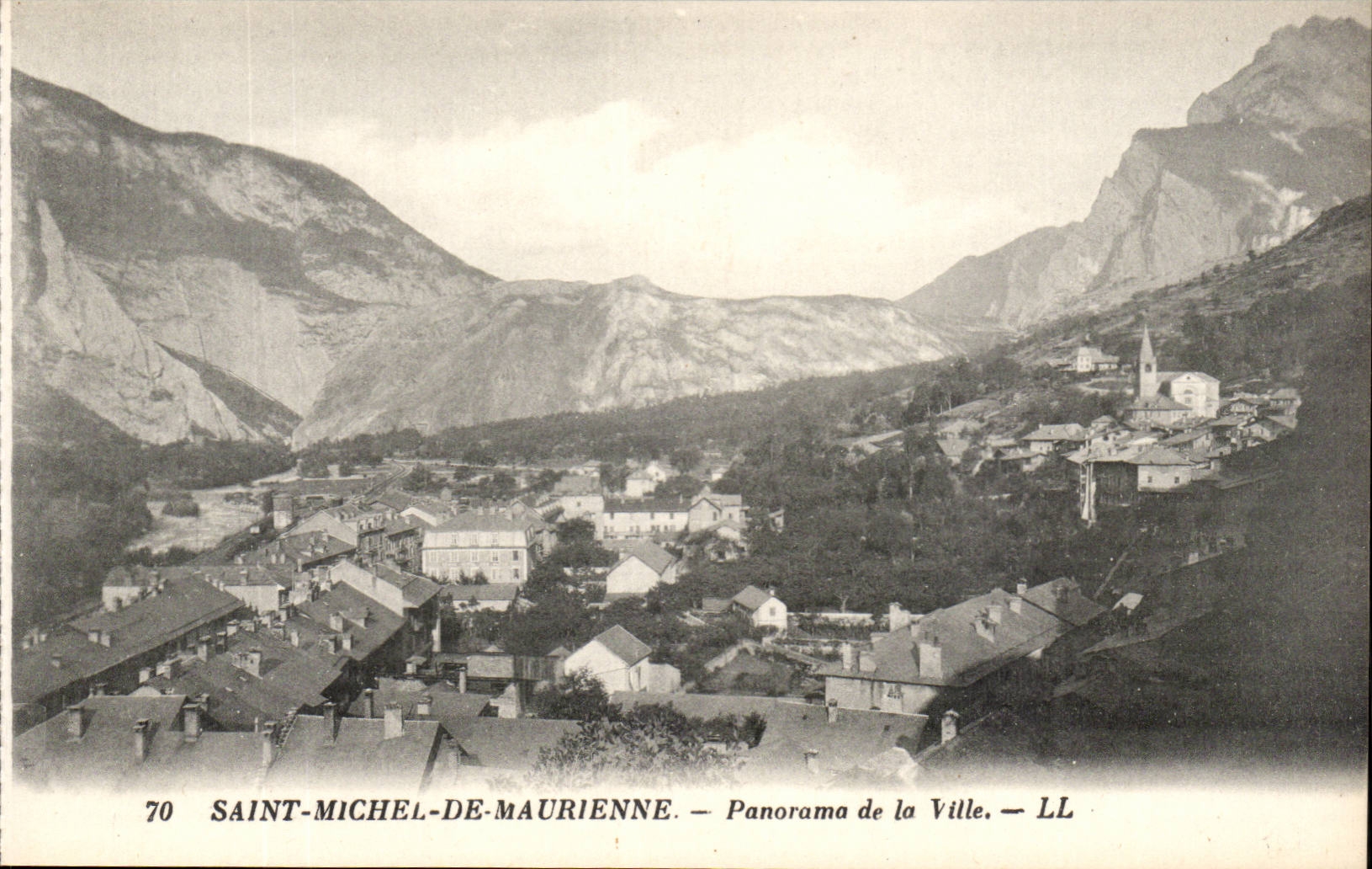 Saint Michel of Maurienne CPA Panorama of the city