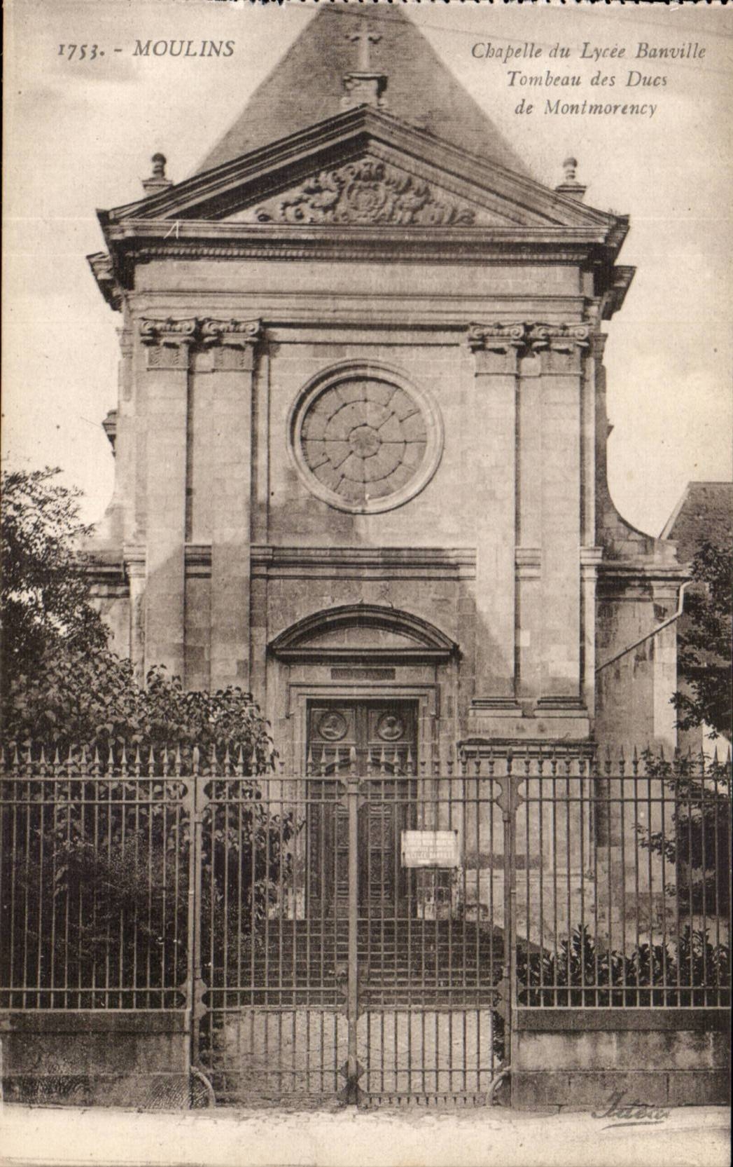 Moulins CPA Vault of the college Banville Tomb of the dukes of Montmorency